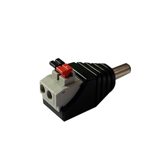 [ACC82] Adaptador Plug Macho SAXXON Bolsa C/10PZ TIP Jack Polarizado 12VCD Terminales de Presion PSUBR16H