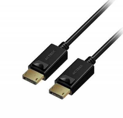 [WIR4889] Cable displayport acteck linx plus dd422, 1.8 metros, 12 gbs, cobre, negro