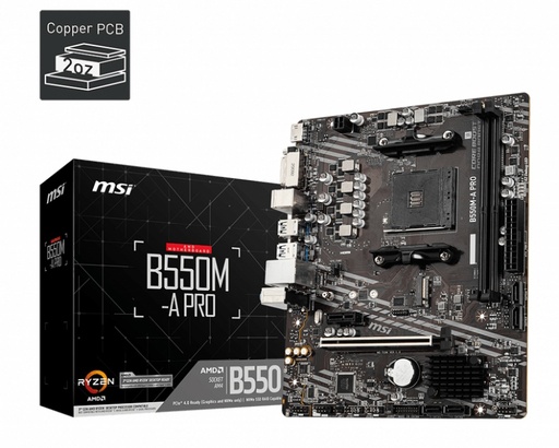 [MOB95] Tarjeta Madre MSI Micro ATX B550MA PRO S AM4 HDMI 64GB DDR4 para AMD