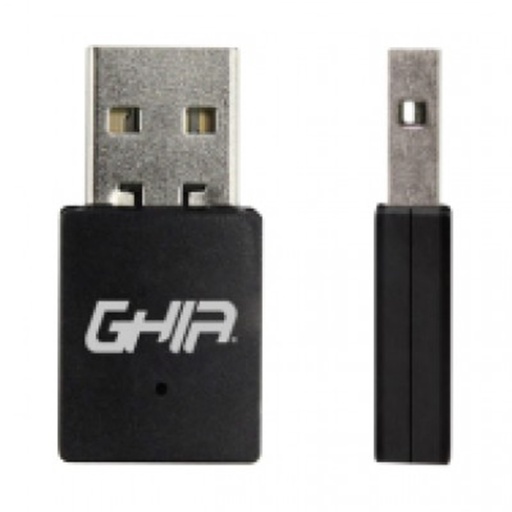 [NET65] Adaptador Inalámbrico GHIA GNW-U5 Banda Dual USB 2.0 600 Mbps