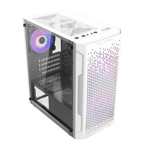 [CAB28270] Gabinete balam rush br-936125 artic gi725 microatx 1*usb 3.0 cristal temp blanco