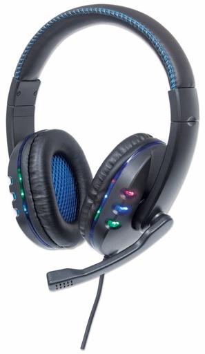 [AUD41] Audífonos Con Micrófono Manhattan 176088 Alámbrico 1.8 Metros USB