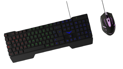 [KNM133] Kit de Teclado y Mouse Naceb Fallen Alámbrico USB Español