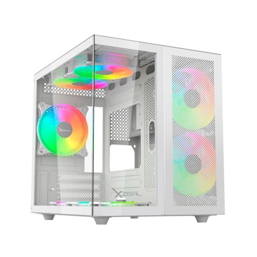[CAB28277] Gabinete XZEAL CXi1 Con Ventana ARGB Cubo Micro-ATX/Mini-ITX USB 3.0/1.1 Sin Fuente 3 Ventiladores ARGB Instalados