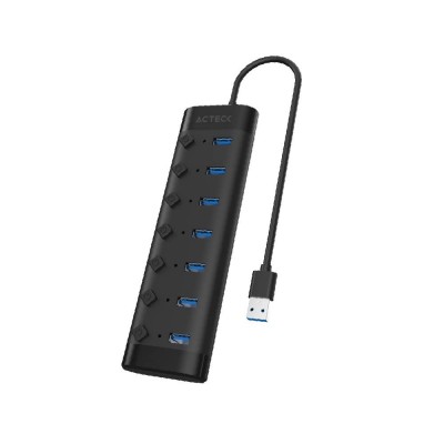 [ELE35102] Hub USB Acteck AC-937054 USB A 2.0 Macho - 7x USB A 3.0 Hembra 5000Mbps