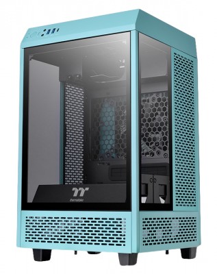 [CAB28296] Gabinete  thermaltake the tower 100 turquoise mini chassi - mini torre