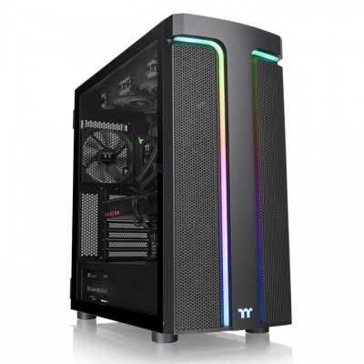[ACC778716] Gabinete Thermaltake H590 TG ARGB Midi-Tower ATX/Micro-ATX/Mini-ITX USB 3.0 sin Fuente Negro