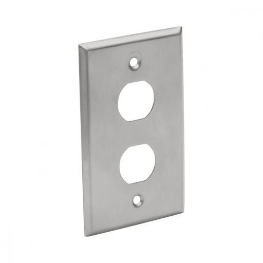 [ACC778721] Placa frontal de ancho sencillo de 2 puertos tripp-lite n206-fp02-ind - plata
