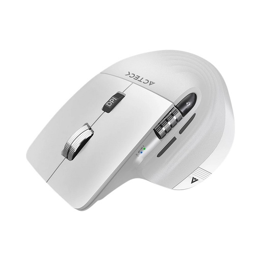 [KNM181994] Mouse Ergonómico Acteck Óptico Virtuos Pro MI780 Inalámbrico Bluetooth/USB-C 3000DPI Blanco