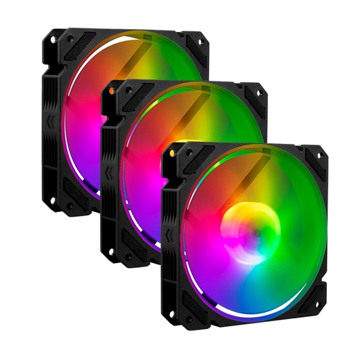 [COO100336] Kit De Ventilador Balam Rush Eolox Blaze EX70K ARGB 3x 120mm 1200RPM Incluye HUB/Control