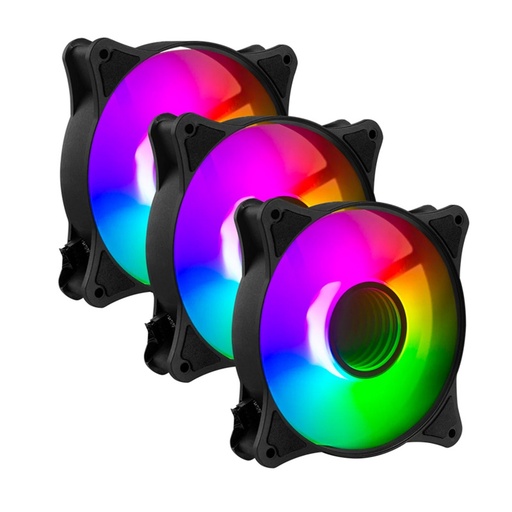 [COO100340] Kit De Ventilador Balam Rush Eolox Blaze EX90K ARGB 3x 120mm 1200RPM Incluye HUB/Control
