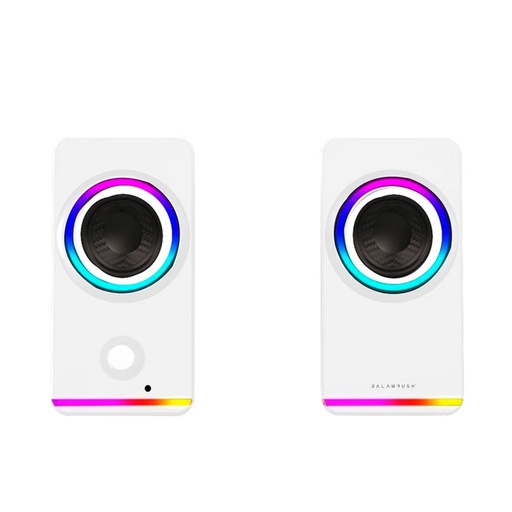 [ACC778724] Balam Rush Bocina Gamer GLIMM Style BG565 LED Bluetooth 3.5mm Blanco BR-937009