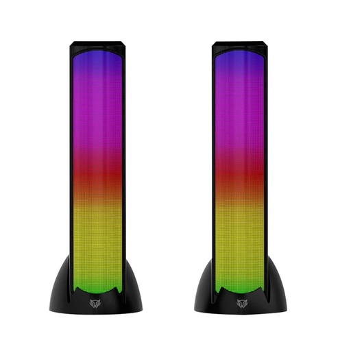 [ACC778727] Bocina Gamer para Computadora Balam Rush Glimm Tower BG575 Bluetooth Alámbrico/Inalámbrico 2.0 10W RMS 2 Piezas