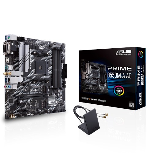 [MOB35] Tarjeta Madre Asus ATX PRIME B550MA AC HDMI 128GB DRR4 Para AMD