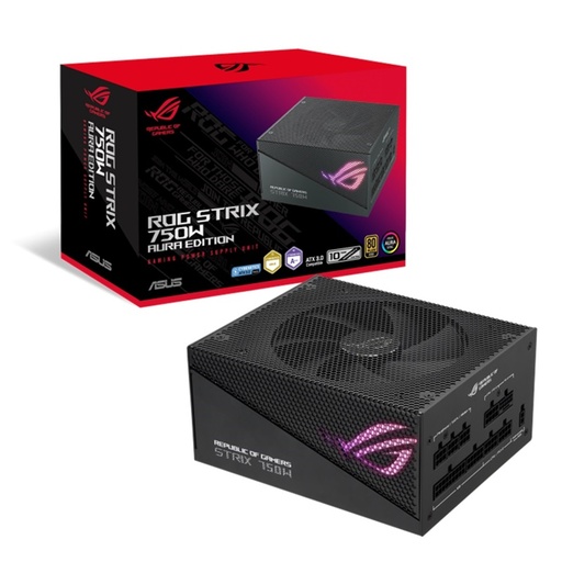 [POW53747] Fuente De poder ASUS ROG-STRIX-750G-AURA-GAMING 750W Gold 80 Plus