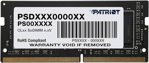 [SNR87706] Memoria sodimm ddr5 patriot psd432g32002s signature 32gb 1x32gb 3200mhz cl22
