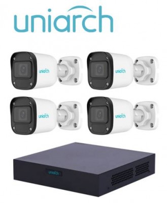 [SEC96766] Kit turbohd 1080p xvr301-04f/4*uac-b112-f28 / xvr 4 canales 1080p / 4 cámaras bala / 1 fuente de pider profesional / accesorios 