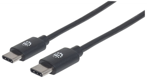 [WIR435] Cable adaptador  usb manhattan 354875, usb tipo-c a usb tipo-c, 2 metros, negro, (354875)