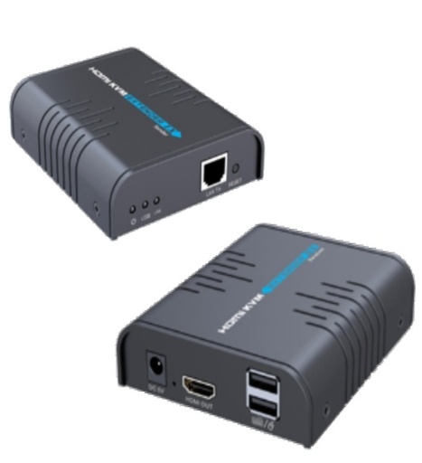 [KNM182003] Saxxon lkv373kvm- kit extensor hdmi/kvm para hasta 120 metros/ resolución 1080p@60hz/  soporta cableado con cat 5e y 6/ 30 hz/ 2 puertos usb para conectar teclado y/o mouse/ 5 vcd/ plug and play/ punto a punto o punto multipunto con switch/