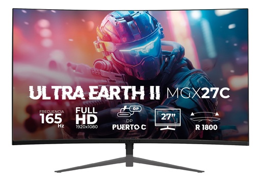[MNS38162] Monitor 27" balam rush br-938273 ultra earth iimgx27c 1920*1080 165hz 1ms hdmi dp curvo negro