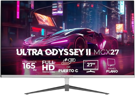 [MNS38165] Monitor 27" balam rush br-938303 ultra odissey ii mgx27 1920*1080 165hz 1ms hdmi dp plano blanco