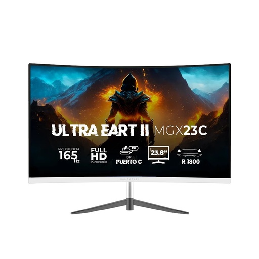 [MNS38167] Monitor Gamer Curvo Balam Rush Ultra Earth II MGX23C LED 23.8" Full HD FreeSync 165Hz HDMI