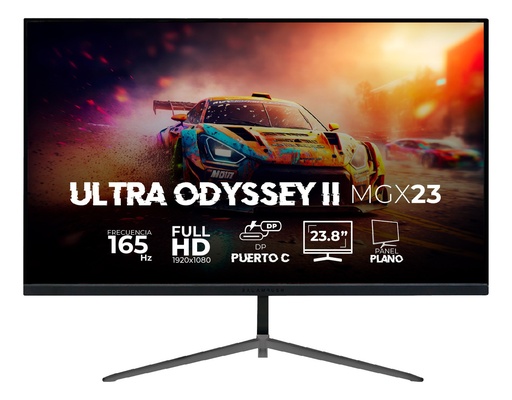 [MNS38168] Monitor 23.8" balam rush br-938341 ultra odissey ii mgx23 1920*1080 165hz 1ms hdmi dp plano negro