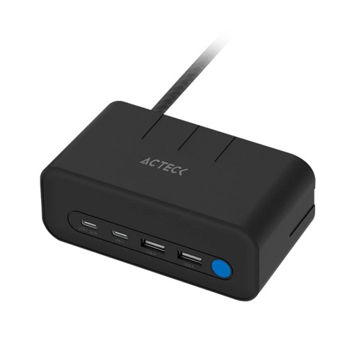 [POW53771] Extensión Acteck Energon Mate CE676 3 Contactos 2x USB-A 2x USB-C 125V 1.85 Metros