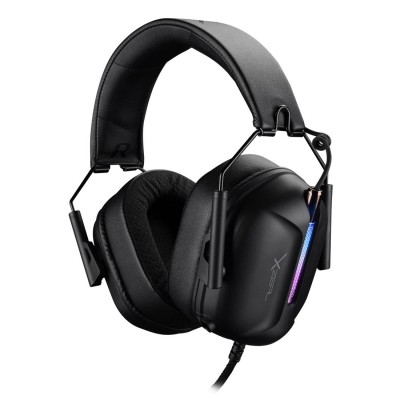 [AUD72355] Diadema xzeal xzhsalrgb1b, rgb, alambricos, diseno ergonomico, cable 1.8m, control en cable, microfono desmontable, negro