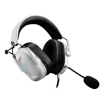 [AUD72356] Diadema xzeal xzhsalrgb1w, rgb, alambricos, diseno ergonomico, cable 1.8m, control en cable, microfono desmontable, blanco