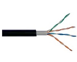 [NET30023] Cable utp cat5e enson 13151b305 doble forro serie pro-ii calibe 24 awg 100% cobre bobina de 305 metros forro pe color negro y pvc color gris uso exterior recomendado para cctv, video ip y redes base 10,100