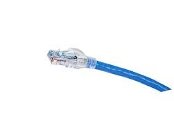 [NET30036] Patchcord utp cat6a traceable con luz led belden cat1106007 forro pvc azul cmr-riser 4 pares calibre conductor 24 awg 100% cobre uso interior partes relacionadas: conectores modulares cat6a patch panel cat6a longitud 7 pies 2.1 metros