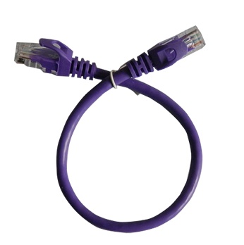 [NET30101] Patchcord utp enson p6003p serie pro 100-ii 100% cobre color morado 30cm para mejor identificacion de soluciones en racks y gabinetes