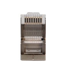 [NET30166] Conector plug  srj45 blindado cat5e enson ens-srj45-cat5e para cable utp blindado ponchado tradicional