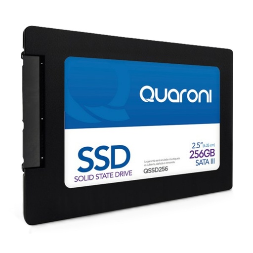 [SNR87740] Unidad De Estado Solido SSD Quaroni QSSD256 256GB SATA III 2.5" 7mm