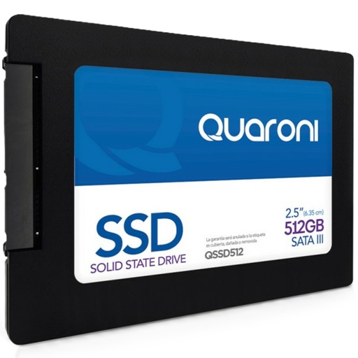 [SNR87741] Unidad De Estado Solido SSD Quaroni QSSD512 512GB SATA III 2.5" 7mm