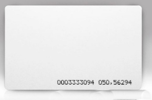 [ACC778875] Tarjeta de proximidad ax-idc delgada con código impreso frecuencia de 125khz compatible con equipos id