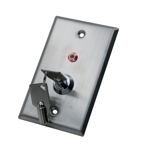 [ACC778893] Switch tipo llave axceze ax-k40 tipo seguridad on/off spdt con 2 llaves e indicador con luz roja.