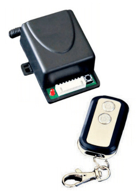 [ACC778908] Receptor inalambrico con control remoto axceze ax-rec12 433.92mhz con salida de sirena para avisos de apertura y cierre soporta hasta 29 controles

