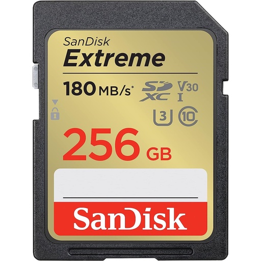 [SNR87756] Memoria Flash Sandisk Extreme 256GB SDXC UHS-l Clase 10