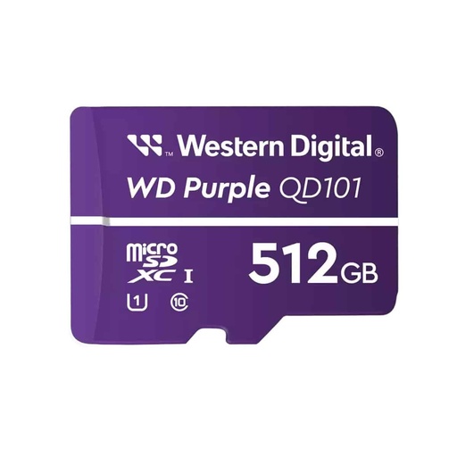 [SNR87757] Memoria Flash Western Digital WD Purple SC QD101, 512GB microSDXC, Clase 10