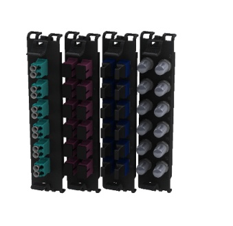 [NET30233] Panel de fibra belden ff3x12ld 12 puertos duplex lc 24 fibras tipo multimodo om3 línea ecx 