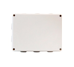 [POS802] Caja de plastico enson ens-pcb1419 140x190x70 mm con sello de goma grado de protección ip55 multiples conexiones a tuberia de 1 pulgada