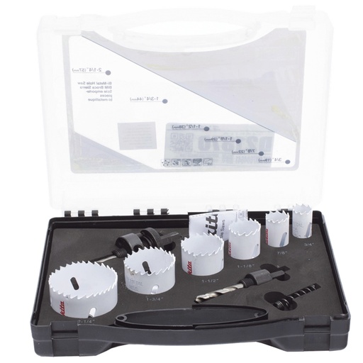 [HMT66] Juego de Brocas de Acero Rápido Makita D21870 6 Piezas Para Metal/Plástico/Madera 