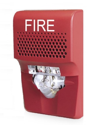 [SEC97252] Sirena con estrobo led kidde eg1avrf de 24 vdc 55 ma para pared rojo compatible con los paneles vs1 y vs4 (trabaja con paneles de terceros a 24vdc)