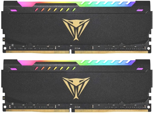 [SNR69718] Kit Memoria RAM Patriot Viper Steel RGB DDR4 3600MHz 2x 8GB Non-ECC CL20 XMP