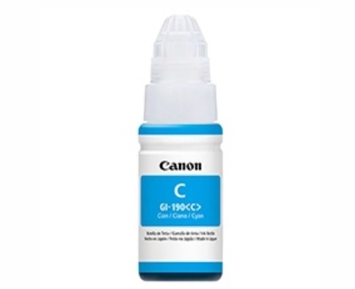 [PRI2622] Tanque De Tinta Canon GI-190 Cyan 70ml Para Pixma G1100 G2100 G3100 G3102