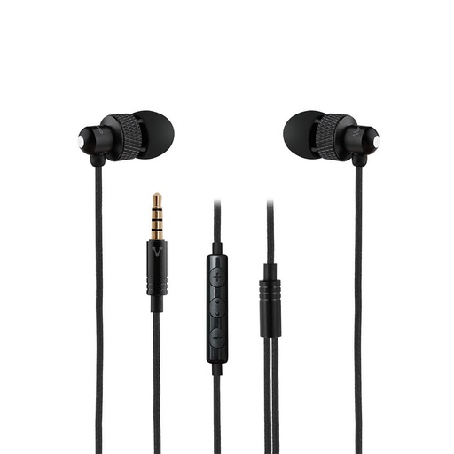 [AUD69697] Audífonos Vorago Intrauriculares con Micrófono EP-304 Alámbrico 3.5mm Super Bass Manos Libres 3 Botones