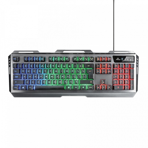 [KNM180040] Kit gamer de teclado y mouse yeyian phoenix s3000 alambrico iluminacion led, usb,color plata, ykp20706