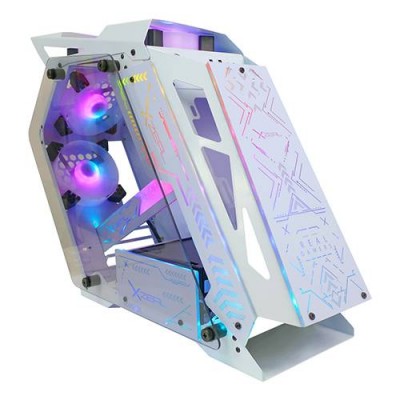 [ACC778959] Gabinete gamer micro atx/mini itx ir02 xzgairrgbw blanco. -